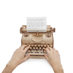 Конструктор Печатная машинка от EWA - деревянный конструктор, сборная механическая модель, 3D пазл, для дизайна и интерьера