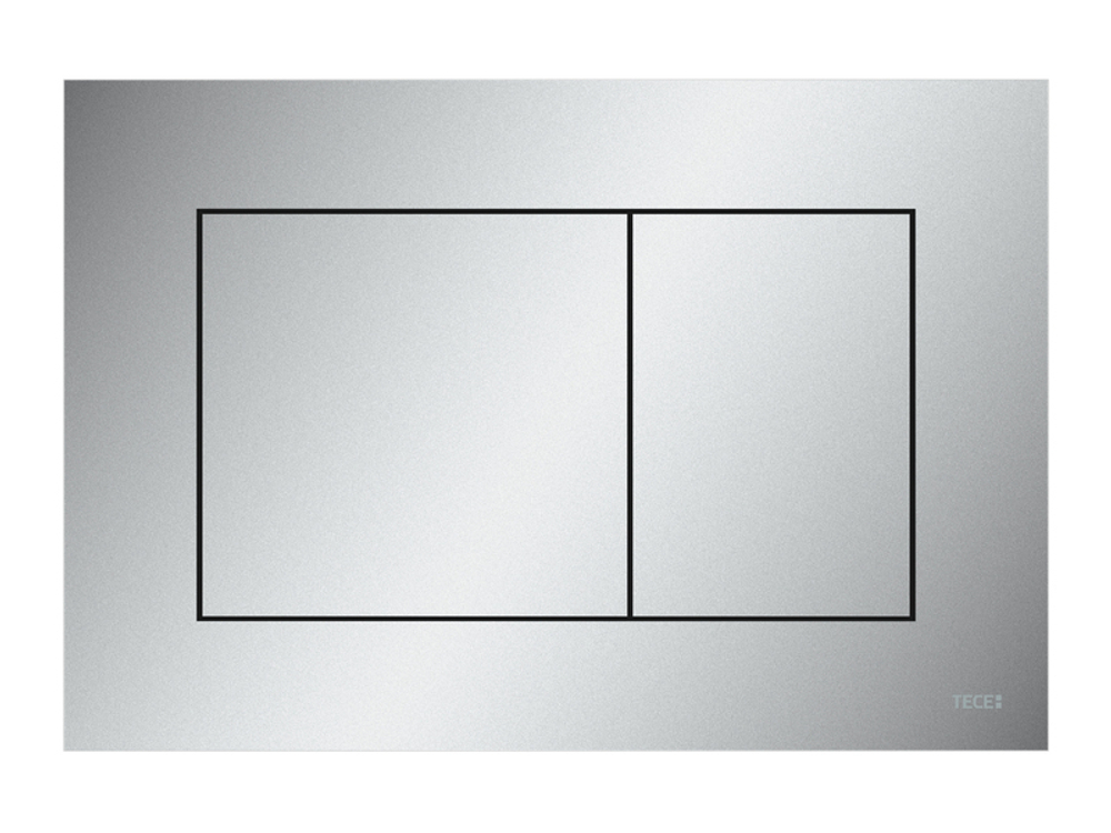 Панель смыва TECEnow для системы двойного смыва, материал пластик, цвет панели хром матовый