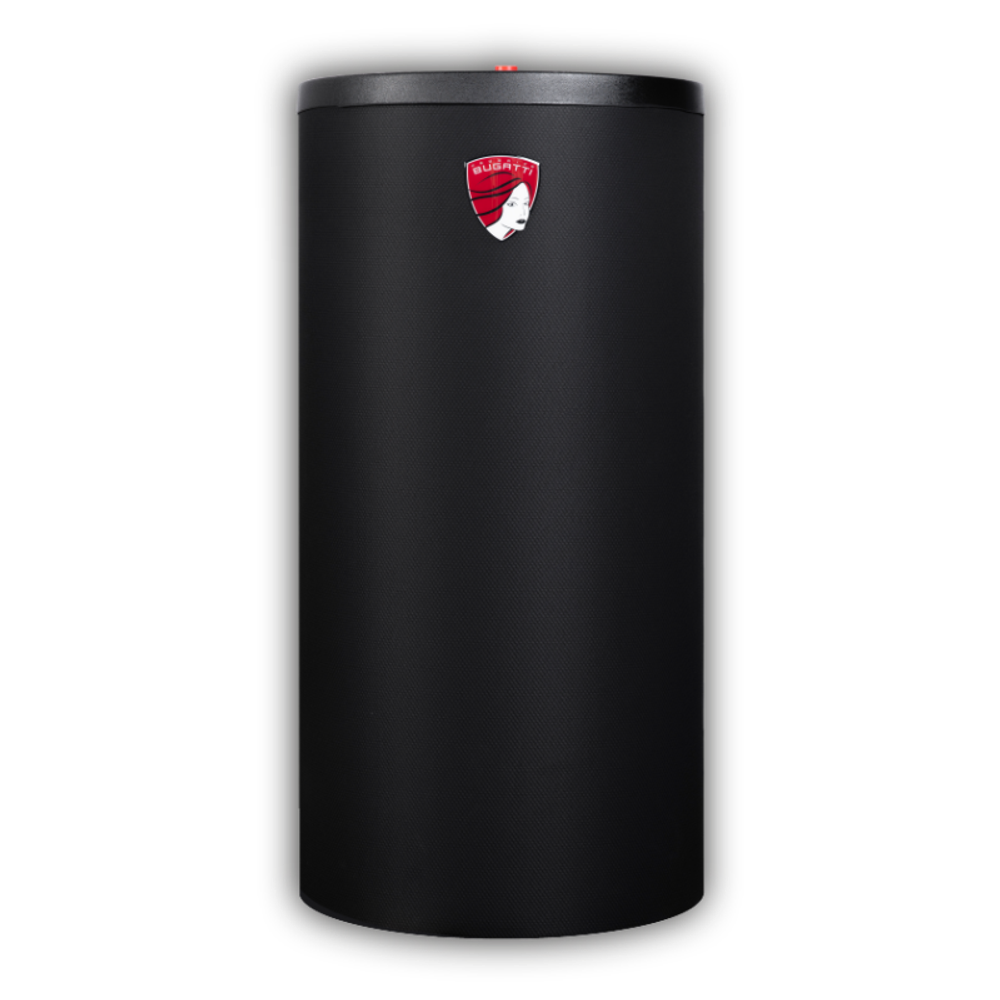 Бойлер косвенного нагрева Federica Bugatti Inox 1000 АБС 150 литров с анодом чёрный пластик (бак в водяной рубашке)