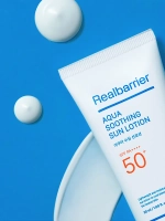 Real Barrier Успокаивающий ламеллярный солнцезащитный лосьон с охлаждающим действием SPF50 Aqua Soothing Sun Lotion 50 мл