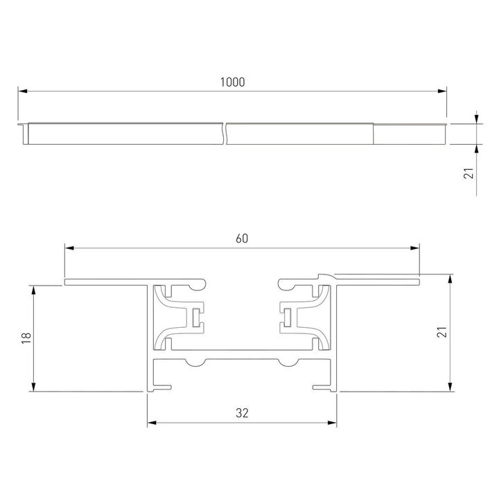 Шинопровод однофазные встраиваемый Elektrostandard Track Rail BK Recessed 85082/00 a057091