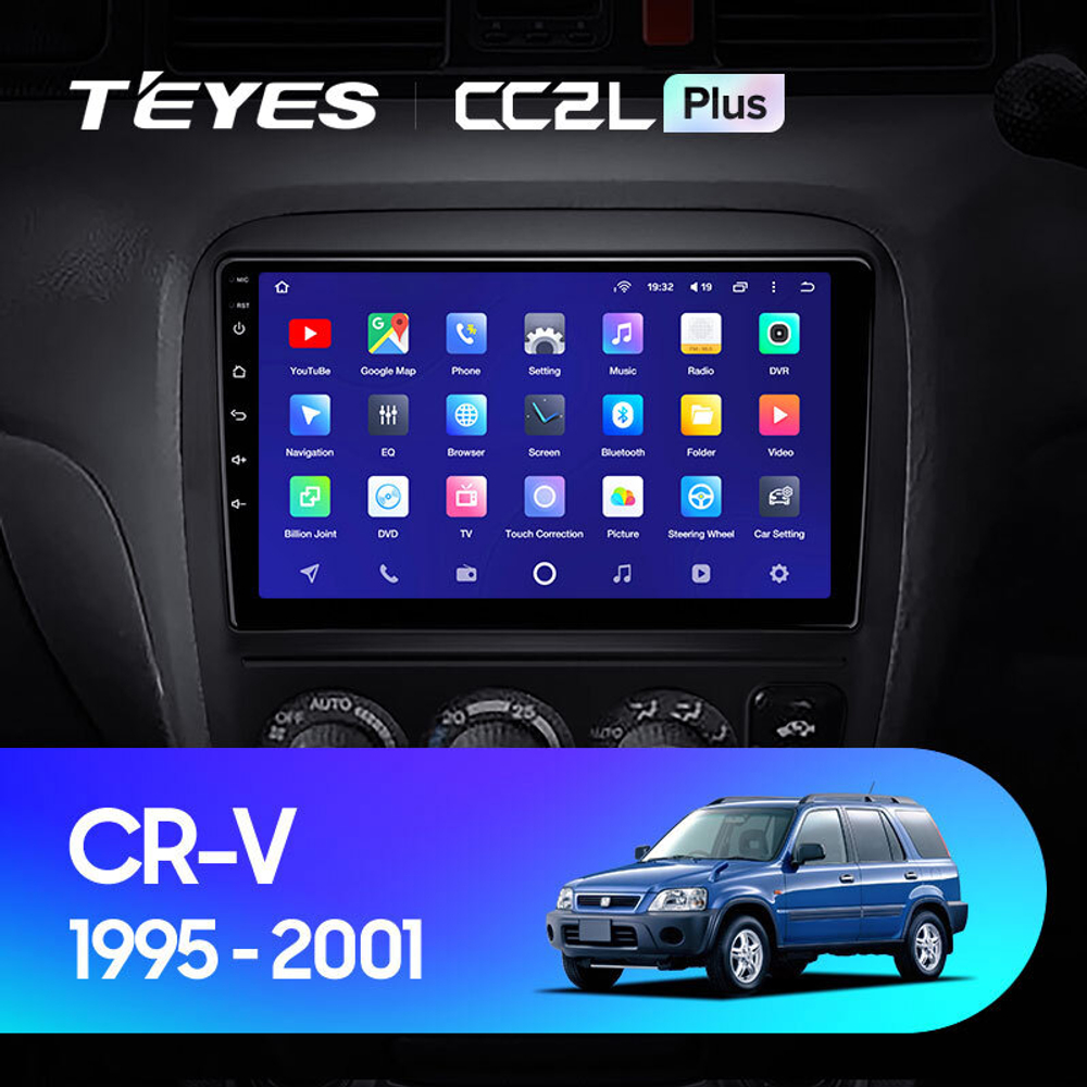 Teyes CC2L Plus 9" для Honda CR-V 1995-2001
