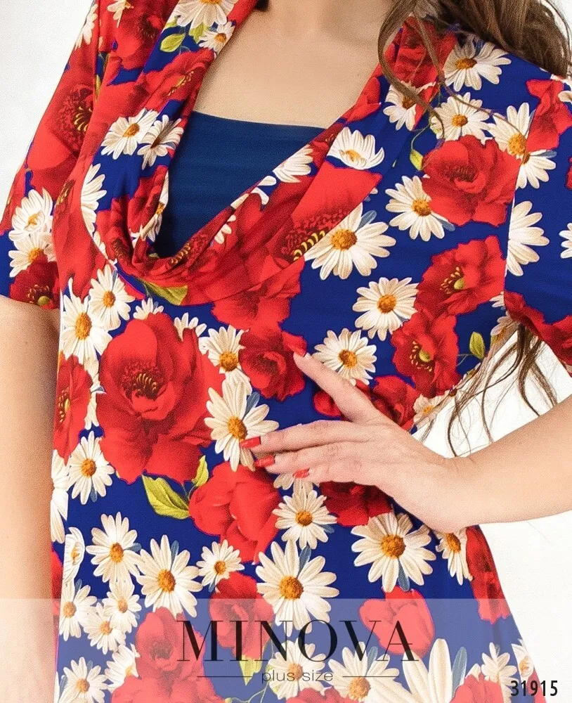 Платье 352-красный Minova