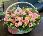 Корзина с цветами "Pink Mondial"