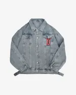 Купить Куртка БИЧ Джинсовка Оверсайз Голубая Куртка БИЧ Джинсовка Оверсайз Голубая