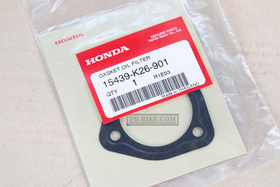 15439-K26-901. GASKET, OIL FILTER COVER. Honda MSX125, Z125 Monkey