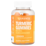 Havasu Nutrition, жевательная добавка с куркумой и имбирем, со вкусом персика, 60 жевательных таблеток