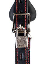 Черный кляп-трензельTOYFA Theatre в виде косточки (Цвет: черный)