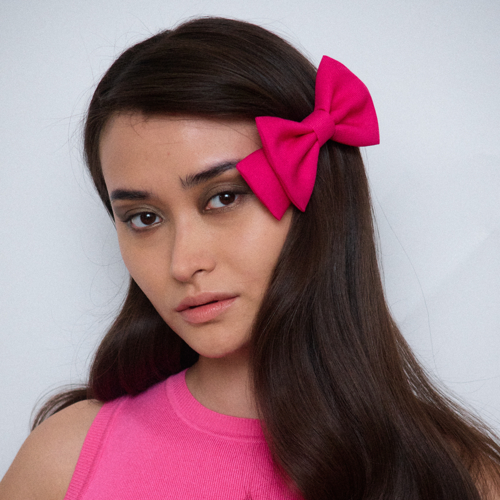 Бант "Балерина" мини розовый