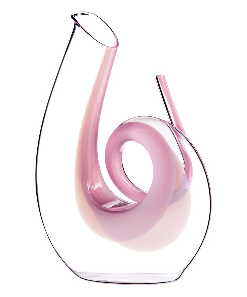 Riedel Декантер для вина Curly Pink 1400мл, хрусталь, ручная работа