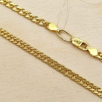 Цепочка Двойной ромб. Позолота желтая. 3 мм