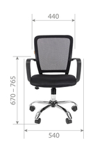 Офисное кресло CHAIRMAN 698 хром, ткань TW/сетчатый акрил