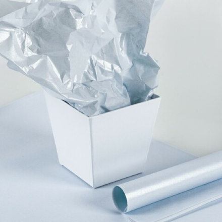 Бумага тишью Влагостойкая "Перламутр" 48*68см Сиреневая (20л)