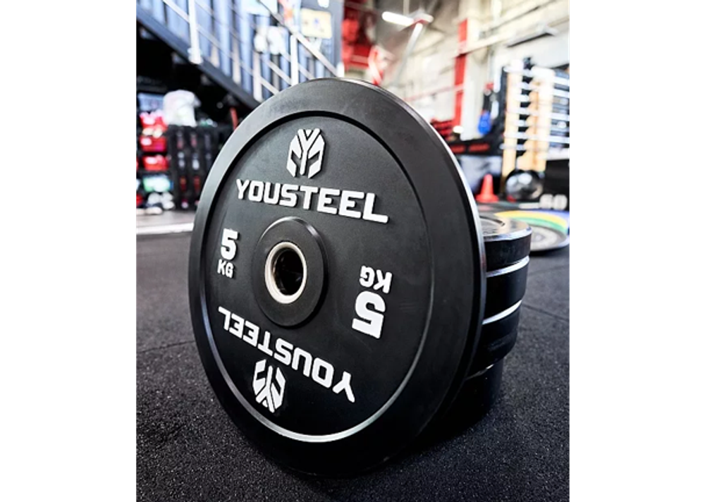 Диск EVO каучуковый 5 кг, чёрный