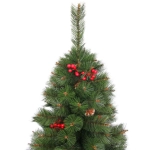Елка «Венская» 120 см, ПВХ+Леска, ягоды и шишки (271 ветка)