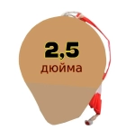 ШАР 2,5 КРАСНО-ЗЕЛЕНЫЙ СТРОБ