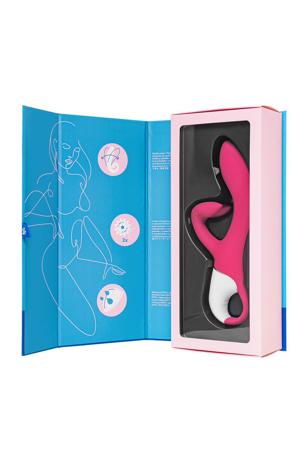 Нереалистичный вибратор Satisfyer Embrace me, красный