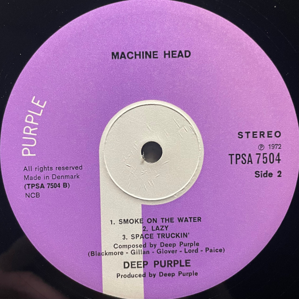 Deep Purple ‎– Machine Head (Дания 1972г.)