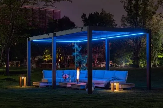 Пергола биоклиматическая Astrol Pergola для террасы 3х6 м