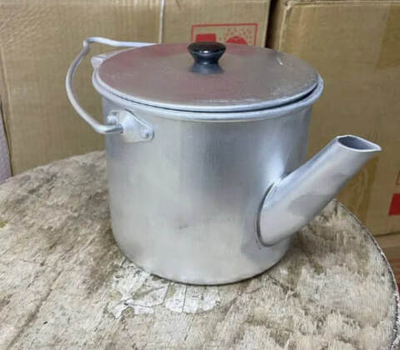 Чайник для плиты (газовой и электрической) 1,7 л алюминиевый травленный