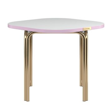 Столик кофейный ror, 50х50 см, латунь/серый/розовый