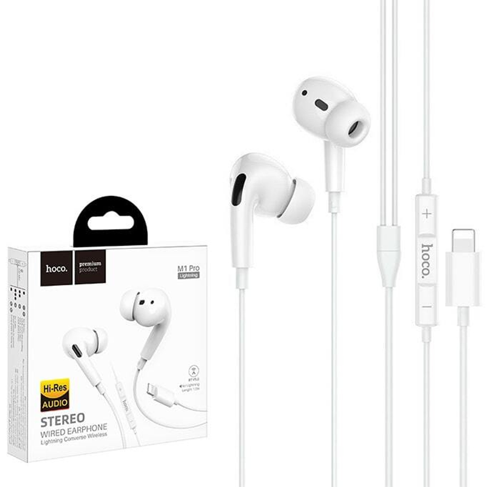 Наушники с микрофоном HOCO M1 PRO Lightning (белый)