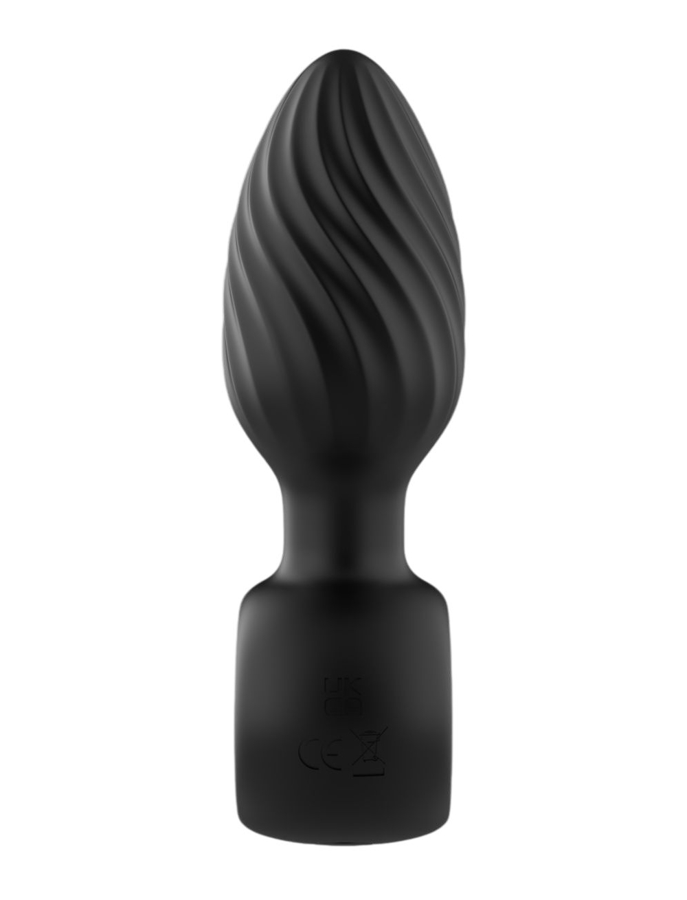 Анальная пробка Secwell с вибрацией и вращением, пульт ДУ