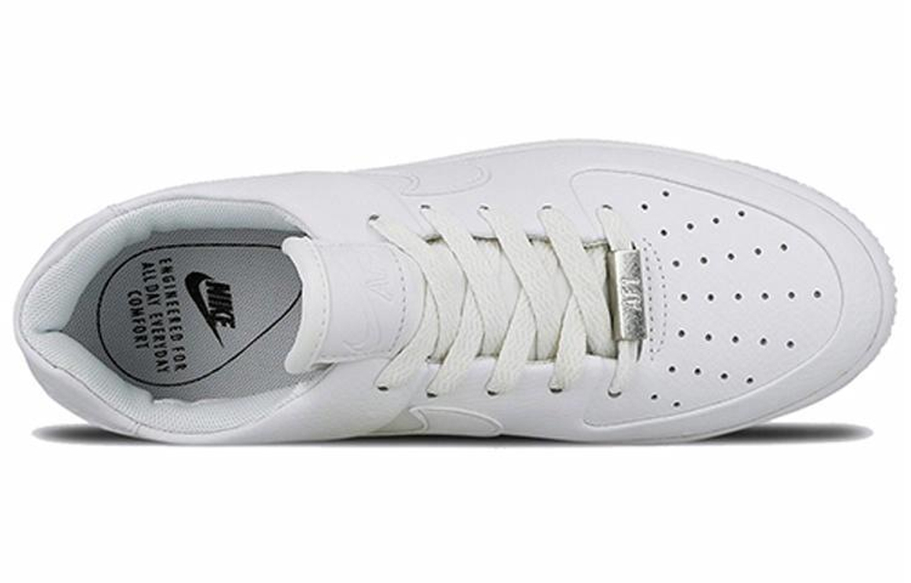 Кроссовки Nike Air Force 1 Sage Triple White (W) (Женская размерная сетка)