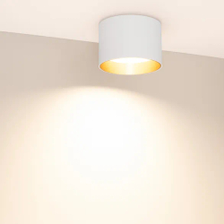 Светильник SP-BISCOTTO-R120-12W Warm3300-MIX (WH-GD, 80 deg, 230V) (Arlight, IP54 Металл, 5 лет) 054914