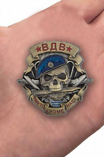 Знак Череп в берете ВДВ (на закрутке)