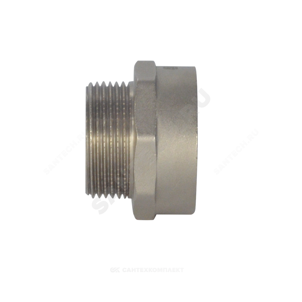 Переход латунь никель Ду 32х20 (3/4"х1 1/4") ВР/НР SantechSystems