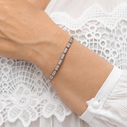 Браслет Xuping «Бриллиантовая дорожка» Silver