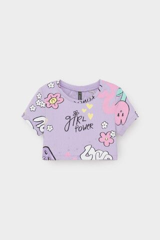 фуфайка  для девочки  КР 302697/пастельно-лиловый,позитив к541