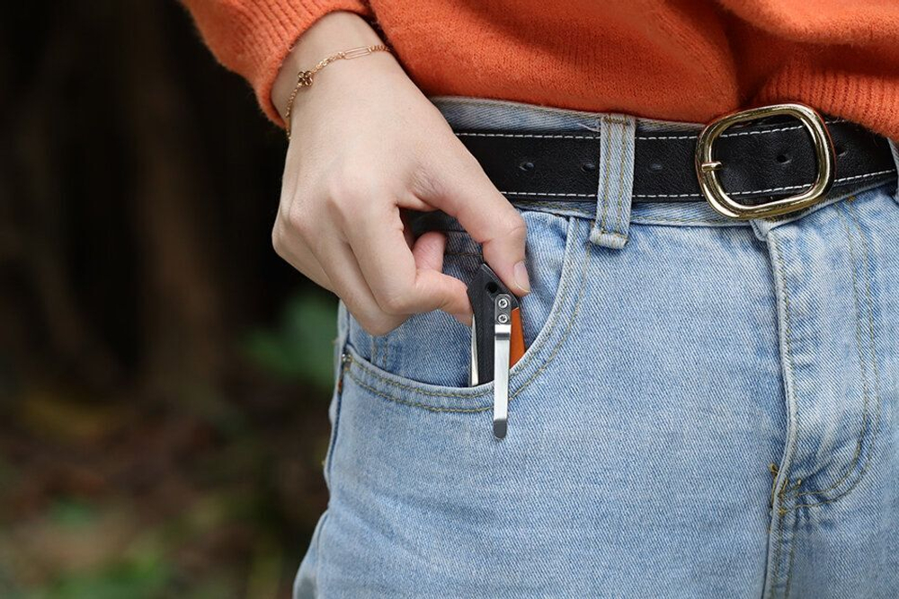 Нож складной Roxon K3, сталь D2, оранжевый, K3-D2-OR