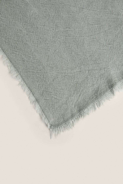 ZARA HOME ХЛОПКОВОЕ ОДЕЯЛО,  СВЕТЛО-ЗЕЛЕНЫЙ