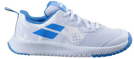 Детские теннисные кроссовки Babolat Pulsion All Court Junior - white/illusion blue