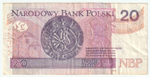 Poland, 20 Zlotys, 2016, VF