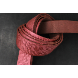 Ременная заготовка розовая с лицевой отделкой+ плита геккон