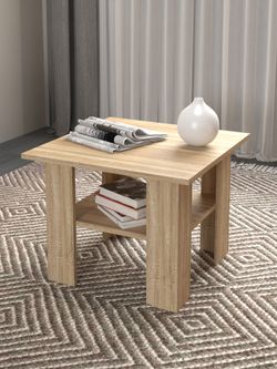 Стол журнальный 550 Салоу (дуб сонома), МФ 1+1