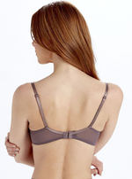 Элегантный тончайший бюстгальтер с чашками на косточках (Размер: 38DD) (Цвет: черный)