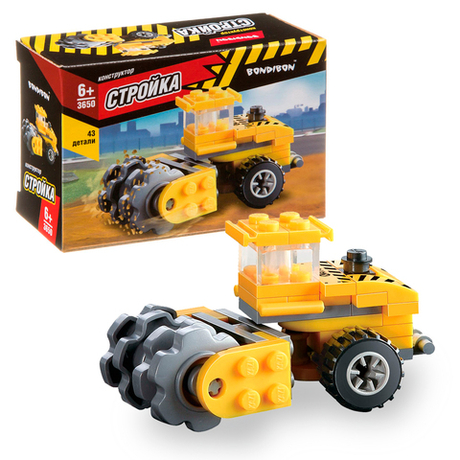 Конструктор Стройка Каток 43 детали
