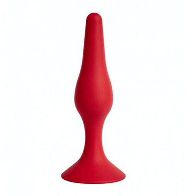 Небольшая анальная пробка на присоске Gravity-L (Цвет: красный)