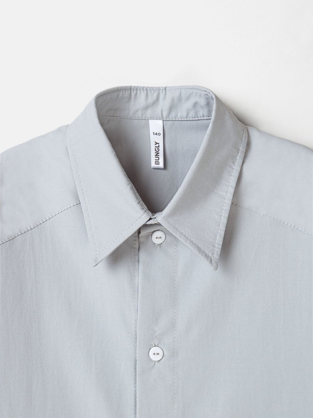 Рубашка оверсайз с коротким рукавом "Серая" 7+