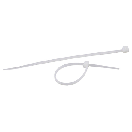 Кабельная стяжка ЭРА 2,5х100 белая 100 штук