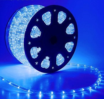 Дюралайт светодиодный, двухпроводной, круглый 11 мм, Синий, 36 LED/м, кратность резки 2 метра