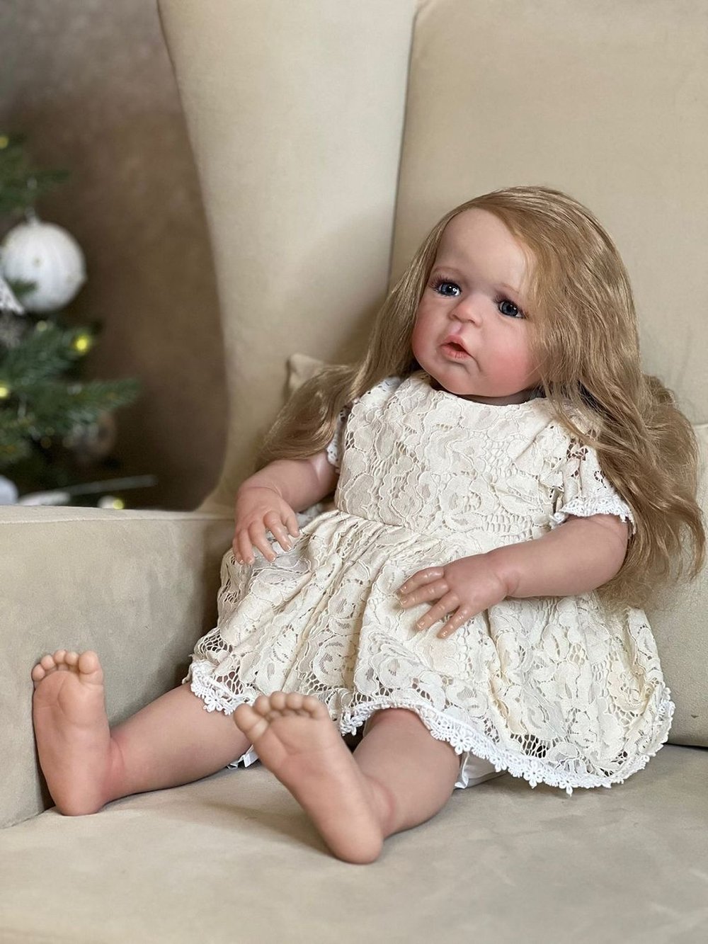 Кукла Реборн мягконабивная 60см в пакете (FA-609)