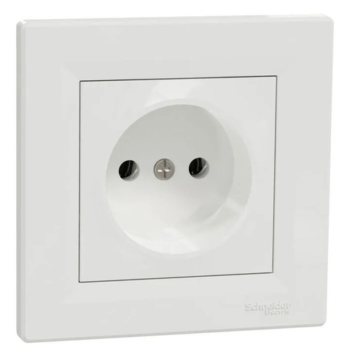 РОЗЕТКА С/У 1-ГНЕЗДО Б/З 16A ВИНТОВЫЕ КЛЕММЫ В СБОРЕ БЕЛЫЙ ASFORA /SCHNEIDER/