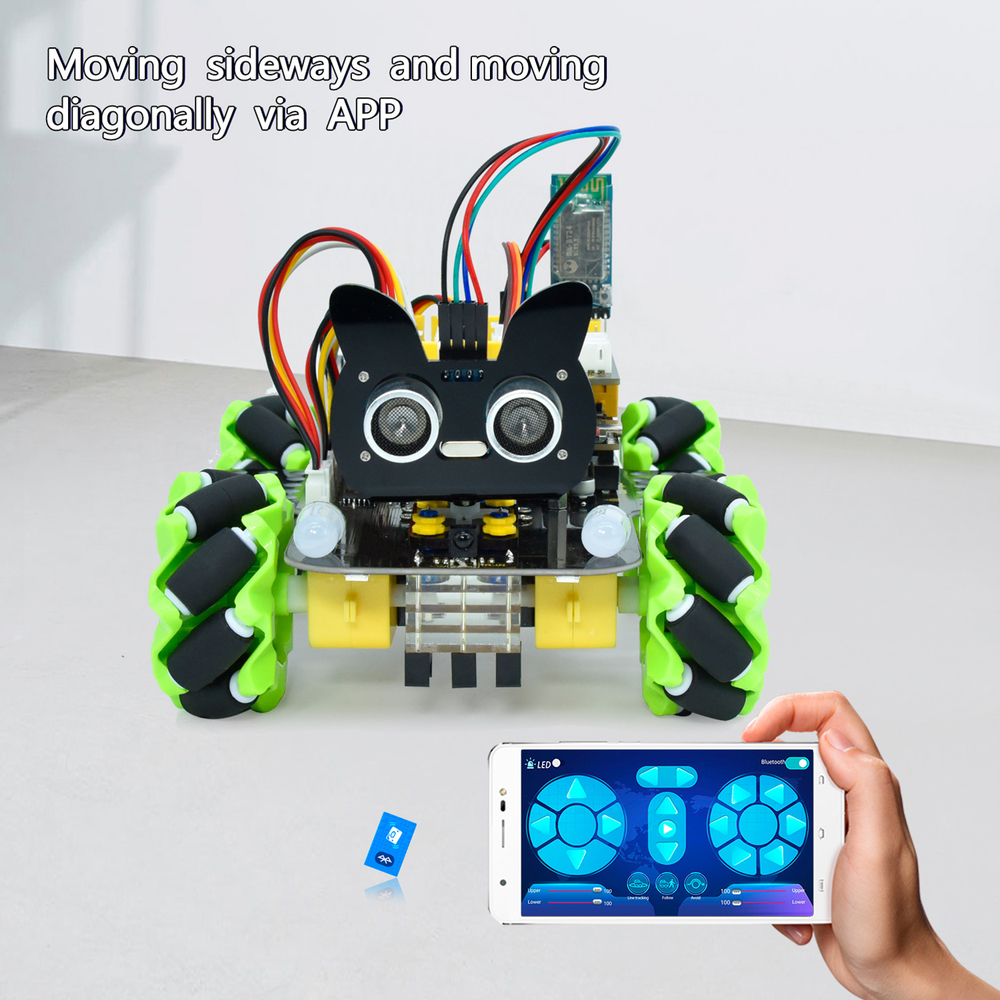 4WD Mecanum Робот для Arduino «сделай сам» включая 12 проектов программирования