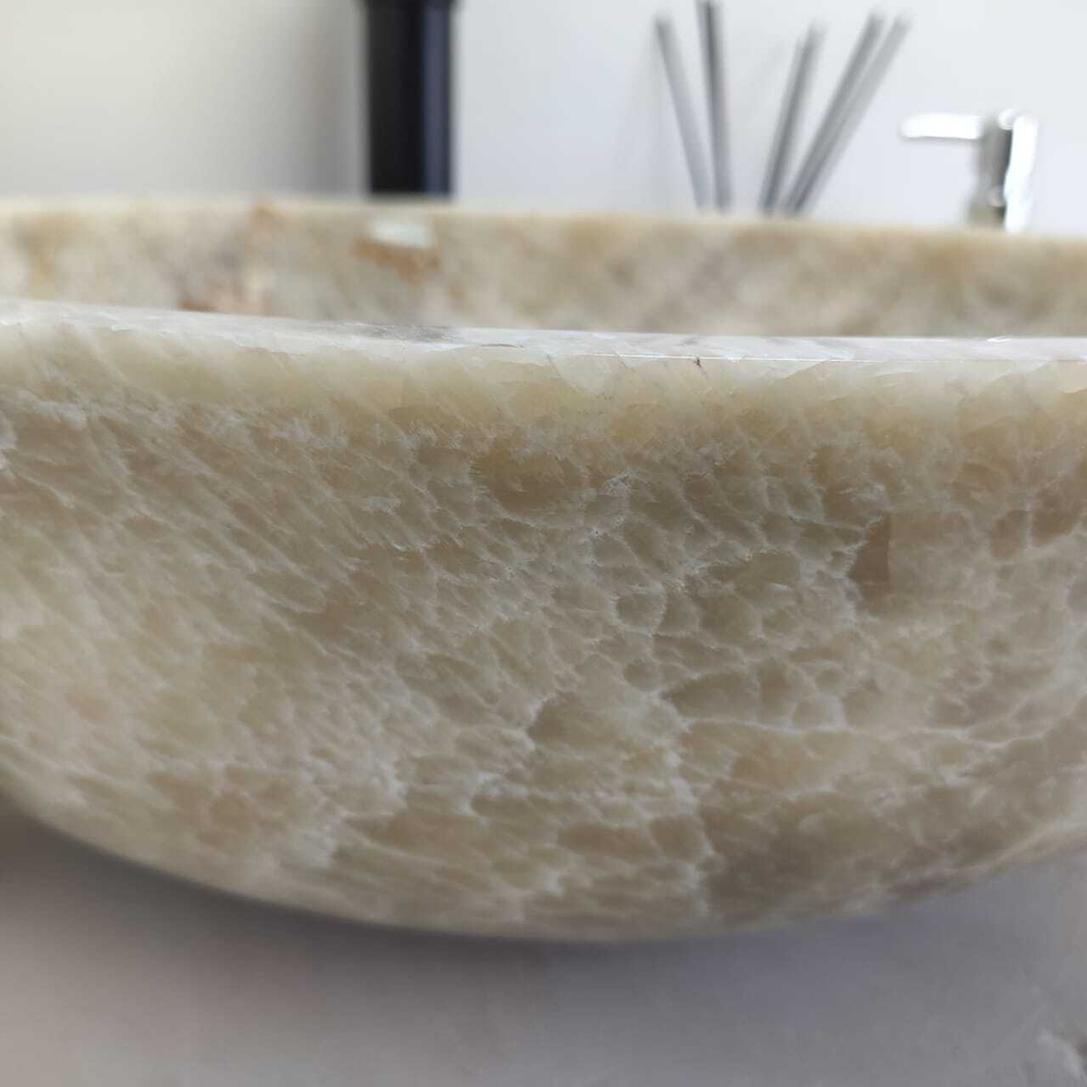 Раковина из оникса Bowl Grey TinLip BO-60609 TinLip 45*45*15