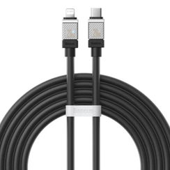 Кабель Baseus Coolplay Series Fast Charging Cable USB Type-C to Lightning 20W 2 м черный (CAKW000101)